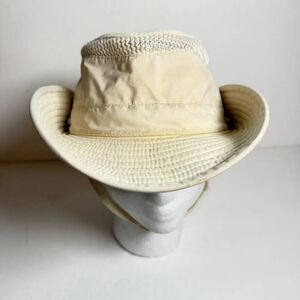Vintage Tilley Endurables Airflo T4 Safari Hat Khaki Made Canada Size 7 1/4
